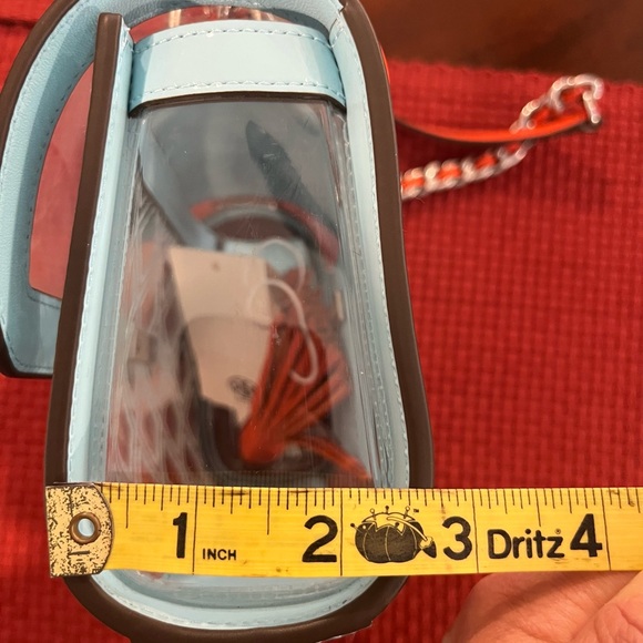 Tory Burch dark orange and Blue Transparent Crossbody Bag - Picture 11 of 12